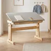 Kinderschreibtisch OLIVIA aus Kiefer in natur/grau, schöner Produktbild-Vorschau 8