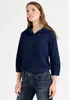 GIN TONIC Damen Bluse Gerade Passform Baumwolle Elasthan, Produktbild-Vorschau 3