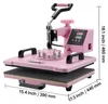 Máquina de transferencia térmica VEVOR, de 12 x 15 Vista previa de la imagen del producto 17