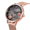 Alienwork Armbanduhr Damen RosŽgold Metall Mesh Armband Produktbild-Vorschau 2