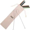 H&S 8x Edelstahl Strohhalm - 8 Strohhalme aus Edelstahl - Produktbild-Vorschau 5