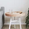 vidaXL Tischplatte Ø40x4 cm Rund Massivholz Buche Produktbild-Vorschau 2