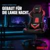 ONBEST Gaming Stuhl | Ergonomisch | mit Lordosenkissen | Produktbild-Vorschau 2