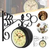 Wanduhr Vintage Quarzuhrwerke mit beidseitigem Zifferblatt, Produktbild-Vorschau 5