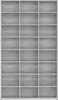 vidaXL Police na CD Grey Sonoma 102x23x177,5 cm výrobek ze Náhled obrázku produktu 3