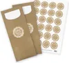 itenga 24x Bestecktaschen + Stickerbogen "Schön dass du da Produktbild-Vorschau 1