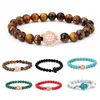 Mode Uni Schildkröte Naturstein Perlen Charm Armband Produktbild-Vorschau 2