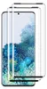 Three screen protectors are stacked on top of each other, with the front one showing a blurred image of a phone screen with a fingerprint graphic. Produktbild-Vorschau