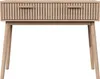 A front view of a wooden console table with two drawers, set against a white background. Produktbild-Vorschau