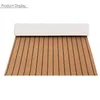A rolled-up piece of faux teak decking material for boats. Podgląd zdjęcia produktu