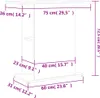 vidaXL Akvarijní stojan betonový šedý 75x36x72,5 cm Náhled obrázku produktu 8