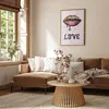 Posterpapier Poster - Fluid Lips 60x90 cm Text Produktbild-Vorschau 2
