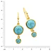 Zeeme Gemstones Ohrringe 925/- Sterling Silber 3,0cm gelb Produktbild-Vorschau 2