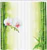 ABAKUHAUS Spa Duschvorhang, Orchideen Blumen Mit Produktbild-Vorschau 2