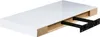 A white floating shelf with a cutaway view showing the internal mounting bracket. Náhled obrázku produktu