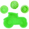 Silikonová forma na koláč ve tvaru traktoru, 3D, zelená, Náhled obrázku produktu 4