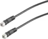 S/CONN 80092-128S, 1,5 m, F-Typ, F-Typ, Schwarz Produktbild-Vorschau 2