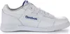 A white Reebok sneaker with blue accents is shown from the side against a white background. Produktbild-Vorschau