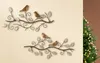 Gilde Wandrelief, Vogelmotiv, Metall, braun, goldfarben, L. Produktbild-Vorschau 1