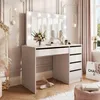 Idohome Schminktisch BELLA II, Kosmetiktisch mit Spiegel Produktbild-Vorschau 1