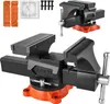 A collage of images showing a vise from different angles and its accessories. Podgląd zdjęcia produktu
