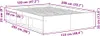 vidaXL Bettgestell Braun Eichen-Optik 120x200 cm Produktbild-Vorschau 8