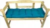 Gartenbankkissen, azurblau, 170x40x8, Gartenkissen, Produktbild-Vorschau 3