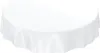 Tischdecke Wachstuch PVC abwaschbar Einfarbig Weiß Rund Produktbild-Vorschau 1