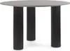 Tavolo Bamira 120 x 120 x 76 cm MDF gres porcellanato nero Anteprima dell’immagine prodotto 2