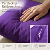 Kissenbezug 50x70 cm Lila | 100% Baumwolle | Atmungsaktive Produktbild-Vorschau 4