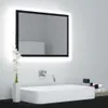 vidaXL LED-Badspiegel Schwarz 60x8,5x37 cm Acryl Produktbild-Vorschau 2