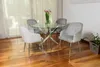 Lot de 2 chaises rembourrées TESSA en velours avec Voir les images du produit 2