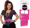 Retro accessoire uit de jaren 60 en 70, felgekleurde riem, Productafbeelding-voorbeeld 5