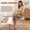 HOMCOM Esszimmerhocker 4er Set Stapelhocker mit Stahlbeinen Produktbild-Vorschau 5