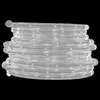 A coiled rope light with many LEDs is presented against a black background. Produktbild-Vorschau