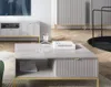 BETTSO Couchtisch Kaffetisch mit Ablage und Geriffelt Produktbild-Vorschau 2