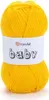 A ball of yellow yarn with a label. Podgląd zdjęcia produktu