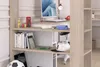 Lit d'angle double avec espace de rangement & bureau - 2 x Voir les images du produit 7