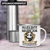 Trendation - Jobwechsel Emaille Tasse Geschenk Neuer Job Produktbild-Vorschau 3