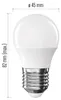 LED žárovka Basic Mini Globe / E27 / 5,5 W (40 W) / 470 lm / neutrální bílá Náhled obrázku produktu