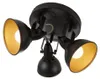 Deckenleuchte Dreh-& Schwenkbar 3xE14 40W Schwarz-gold Ø Produktbild-Vorschau 1