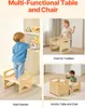 VEVOR Montessori-Tisch- und Stuhl-Satz, Holz, für Kinder Produktbild-Vorschau 6