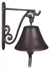 Relaxdays Türglocke Gusseisen antik, Landhaus Optik, lauter Produktbild-Vorschau 1