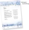 Weihnachtsbriefpapier 25 Sets Weiße Weihnachten, Produktbild-Vorschau 4
