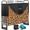 KESSER® Étagère à bois de cheminée en métal Étagère à bois Voir les images du produit 1