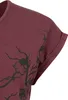 Black Premium by EMP Damen bordeaux T-Shirt mit Produktbild-Vorschau 3