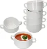 lot de 6 bols à soupe Stiva 250ml blanc porcelaine soupière Voir les images du produit 1