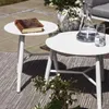 Brafab Vannes Aluminium Couchtisch Hilfs weiß 45 x 50 cm Produktbild-Vorschau 2