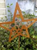 Topfstecker Stern Jak, Rost-Goldglitzer Produktbild-Vorschau 1