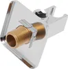 A close-up view of a shower head holder with a threaded connection. Podgląd zdjęcia produktu